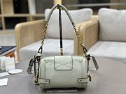 Kitlife Chloe Small Paddington Chain Bag In Off-white Leather 22x15x10cm  - 4