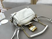 Kitlife Chloe Small Paddington Chain Bag In White Leather 22x15x10cm  - 6