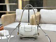 Kitlife Chloe Small Paddington Chain Bag In White Leather 22x15x10cm  - 3
