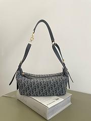 Kitlife Dior D-Journey Bag Gray Oblique 25.5x14.5x14cm  - 1