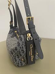 Kitlife Dior D-Journey Bag Gray Oblique 25.5x14.5x14cm  - 6