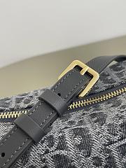Kitlife Dior Diorstar Hobo Bag with Chain Gray Denim Oblique Jacquard 28.5x10x14.5cm - 6
