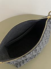 Kitlife Dior Diorstar Hobo Bag with Chain Gray Denim Oblique Jacquard 28.5x10x14.5cm - 2