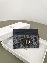 Kitlife Dior 30 Montaigne Card Holder Gray Oblique 10x7.5x0.5cm  - 1
