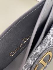 Kitlife Dior 30 Montaigne Card Holder Gray Oblique 10x7.5x0.5cm  - 5