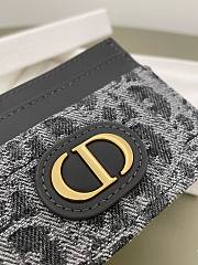 Kitlife Dior 30 Montaigne Card Holder Gray Oblique 10x7.5x0.5cm  - 4