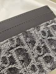 Kitlife Dior 30 Montaigne Card Holder Gray Oblique 10x7.5x0.5cm  - 3