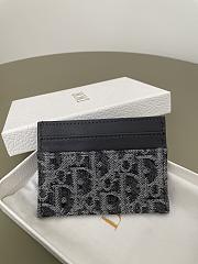 Kitlife Dior 30 Montaigne Card Holder Gray Oblique 10x7.5x0.5cm  - 2