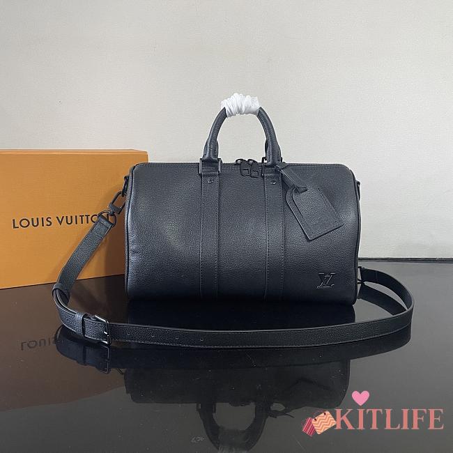 Kitlife Louis Vuitton Keepall Bandoulière 35 Bag Black M15249 34x21x16cm  - 1