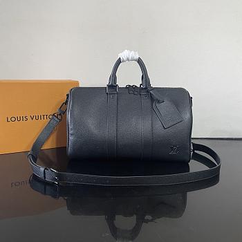 Kitlife Louis Vuitton Keepall Bandoulière 35 Bag Black M15249 34x21x16cm 