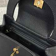 Kitlife Chanel Vintage Kelly Handbag Black 20x6.5x25cm - 6