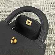 Kitlife Chanel Vintage Kelly Handbag Black 20x6.5x25cm - 5