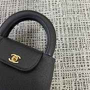 Kitlife Chanel Vintage Kelly Handbag Black 20x6.5x25cm - 2