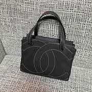 Kitlife Chanel Vintage Tote Bag With Exterior Stitching and Double C Design 29x10x23cm - 1