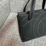 Kitlife Chanel Vintage Tote Bag With Exterior Stitching and Double C Design 29x10x23cm - 3