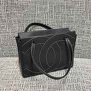 Kitlife Chanel Vintage Tote Bag With Exterior Stitching and Double C Design 29x10x23cm - 2
