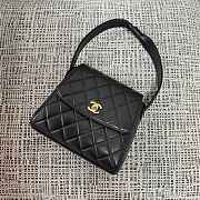 Kitlife Chanel Vintage Bow Kelly Bag Black 22x8.5x20cm - 1