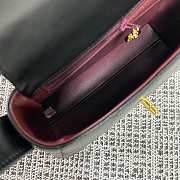 Kitlife Chanel Vintage Bow Kelly Bag Black 22x8.5x20cm - 5