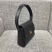 Kitlife Chanel Vintage Bow Kelly Bag Black 22x8.5x20cm - 3