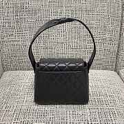 Kitlife Chanel Vintage Bow Kelly Bag Black 22x8.5x20cm - 2