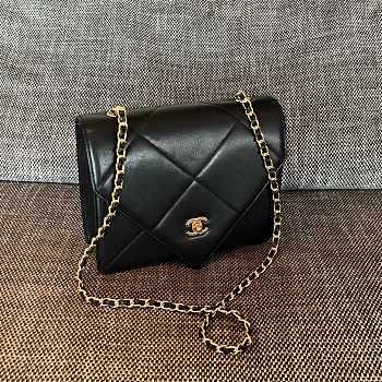 Kitlife Chanel Vintage Envelope Pouch Black 24x8x20cm