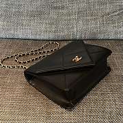 Kitlife Chanel Vintage Envelope Pouch Black 24x8x20cm - 3