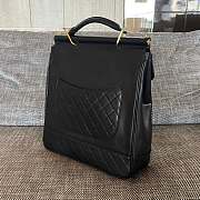 Kitlife Chanel Vintage Backpack Black 32x10x34cm - 3