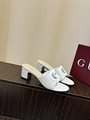 Kitlife Gucci Shoes White With 5.5cm Square Heel - 1