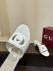 Kitlife Gucci Shoes White With 5.5cm Square Heel - 6