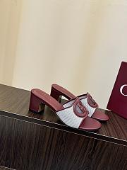Kitlife Gucci Shoes Red & White With 5.5cm Square Heel  - 1