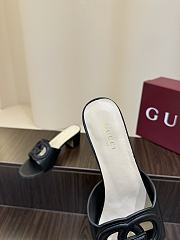 Kitlife Gucci Shoes Black & White With 5.5cm Square Heel  - 5