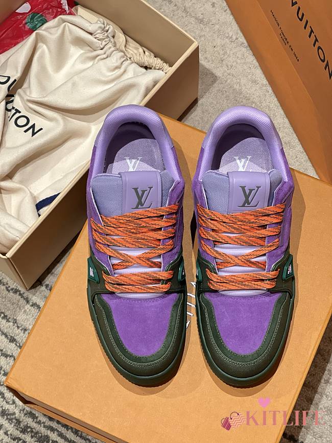 Kitlife Louis Vuitton Trainer Sneaker Purple 1AJ420 - 1