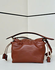 Kitlife Fendi Mamma Baguette Small Bag Dark Brown 16x10x13cm - 3