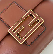 Kitlife Fendi Mamma Baguette Small Bag Dark Brown 16x10x13cm - 2
