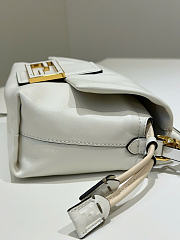 Kitlife Fendi Mamma Baguette Small Bag White 16x10x13cm  - 5