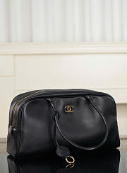Kitlife Chanel Large Bowling Bag Black Calfskin and Gold-Plated Metal AS6211 19x35.5x12.5cm - 6