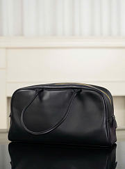 Kitlife Chanel Large Bowling Bag Black Calfskin and Gold-Plated Metal AS6211 19x35.5x12.5cm - 5