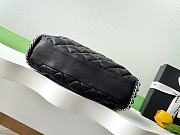Kitlife Chanel Black Quilted Lambskin Chain Around Hobo Bag AS3566 33x22x8cm - 6