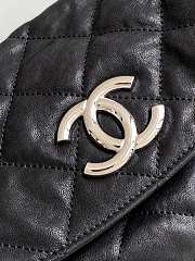 Kitlife Chanel Black Quilted Lambskin Chain Around Hobo Bag AS3566 33x22x8cm - 5