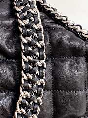 Kitlife Chanel Black Quilted Lambskin Chain Around Hobo Bag AS3566 33x22x8cm - 2