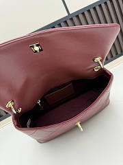 Kitlife Chanel Large Flap Bag Burgundy Sheepskin AS6116 28×17×8 cm - 6