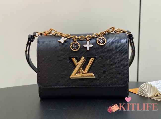 Kitlife Louis Vuitton Twist Bag Black M11723 15x9x19cm - 1