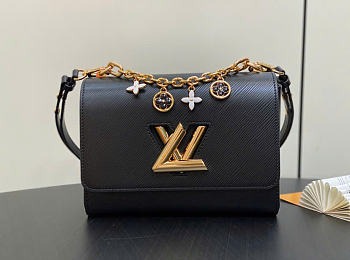 Kitlife Louis Vuitton Twist Bag Black M11723 15x9x19cm