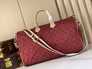 Kitlife Louis Vuitton Keepall Foldable 45 Bag Monogram Red Nylon M25772 45x20x27cm - 1