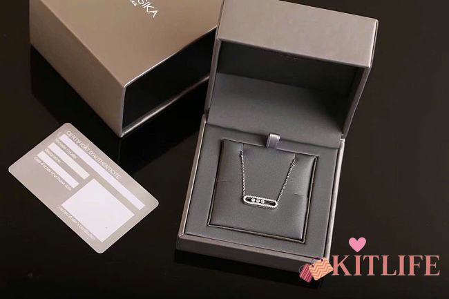 Kitlife Messika Move Pavé Necklace in Silver - 1