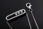 Kitlife Messika Move Pavé Necklace in Silver - 2
