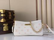 Kitlife Louis Vuittin Pochette Liv Bag Milky White/Peach M27741 24.5x13.5x6.5cm - 1