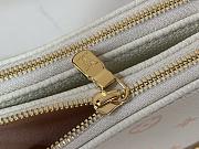 Kitlife Louis Vuittin Pochette Liv Bag Milky White/Peach M27741 24.5x13.5x6.5cm - 5