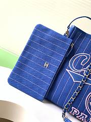 Kitlife Chanel Deauville Tote Bag Blue AS3351 35cm - 6