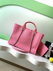 Kitlife Chanel Deauville Tote Bag Pink AS3351 35cm - 4